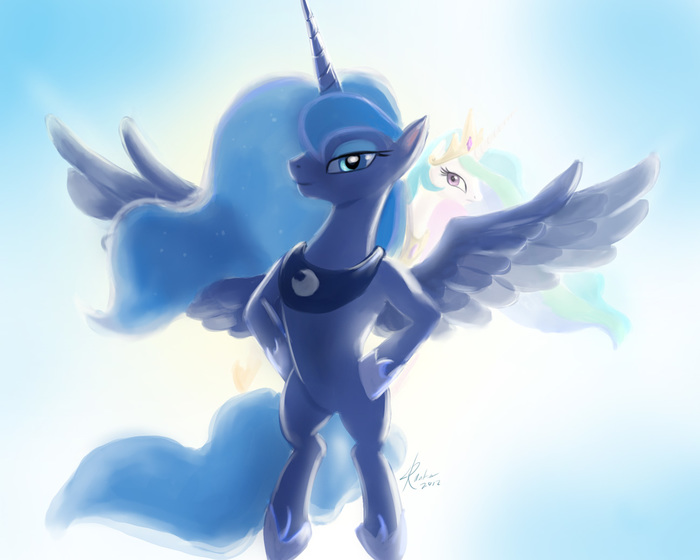 Equestrian Solar Eclipse My Little Pony, Princess Luna, Princess Celestia,  , Raikohillust