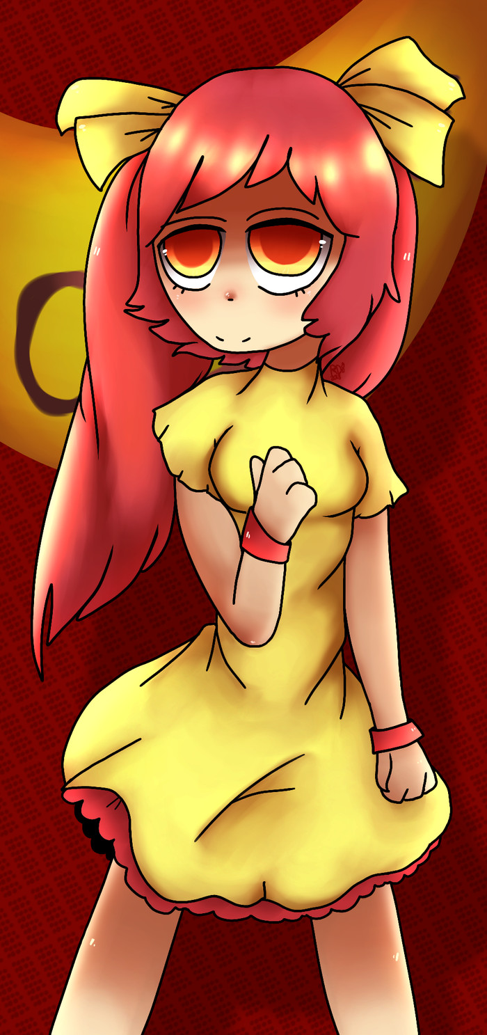 Scarlet, Russian socialist - My, Anime art, Original character, Ibispaint