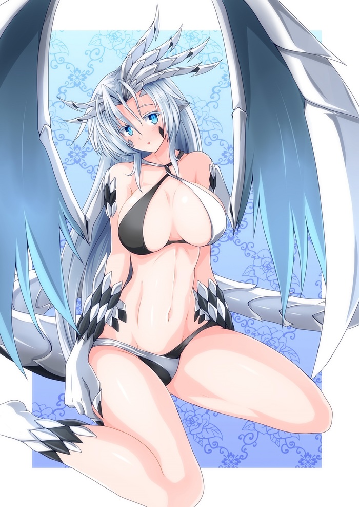 Dragon girl - NSFW, Anime art, Anime original, Monster girl, Dragon girl, Etty