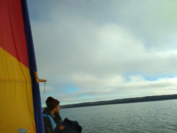 How we searched for the Sun Stone - My, Longpost, Travels, Hike, Vuoksi, Sail, A boat, Story, Tourism, Reeds, Video