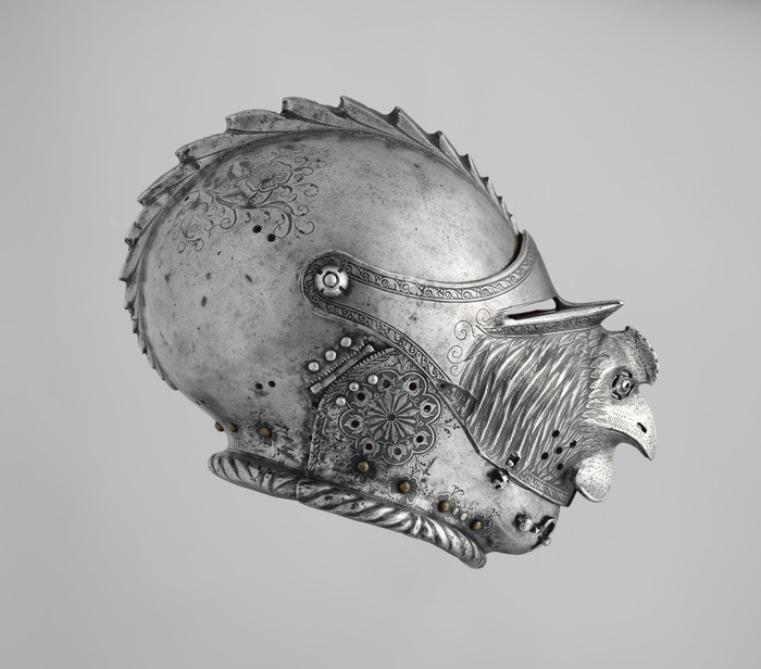 Armet with a visor in the form of a rooster - , Helmet, Knight, 16th century, Rooster, Longpost, Knights