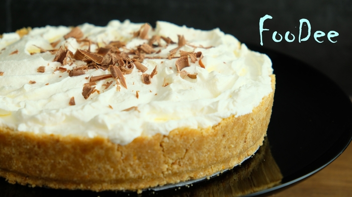 Banoffee Pie No Bake - My, No baking, Dessert, Share, Pie, Recipe, Food, Video, Longpost