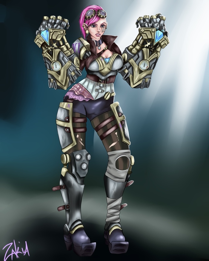 VI - My, League of legends, VI, Game art