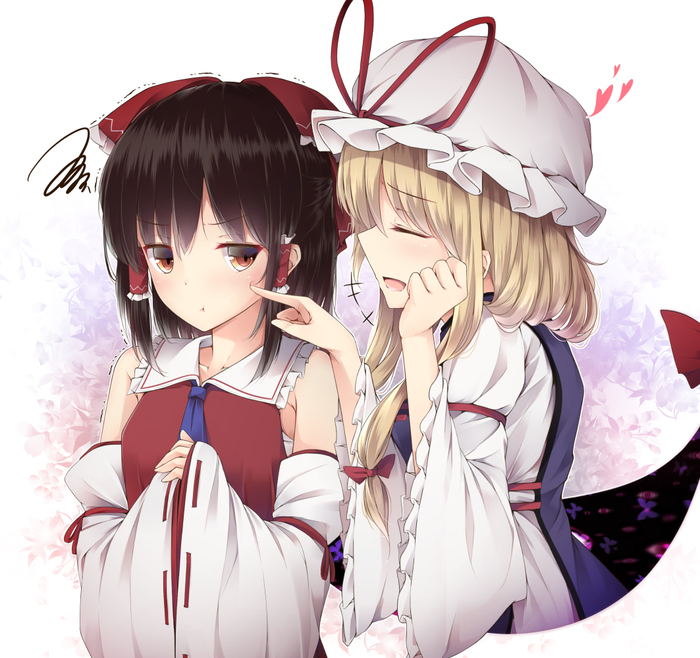 Artic by toyosaki shu - Anime art, Anime, Hakurei Reimu, Yakumo yukari, Touhou, Toyosaki shu