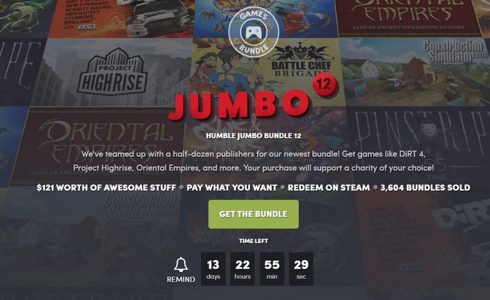 HUMBLE JUMBO BUNDLE 12 Steam, Humble Bundle, ÐÐ»Ð¸Ð½Ð½Ð¾Ð¿Ð¾ÑÑ