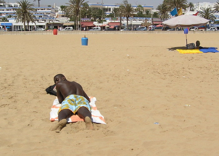 What for? - Black people, Tan, Beach