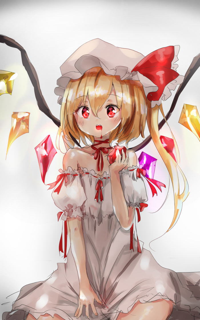 Flandre Scarlet. - Touhou, Аниме, Не аниме, Anime Art, Flandre Scarlet, Shironeko yuuki