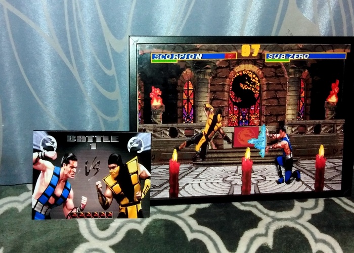 Mortal Kombat 3 diorama - My, Diorama, Computer games, With your own hands, Sega, Longpost