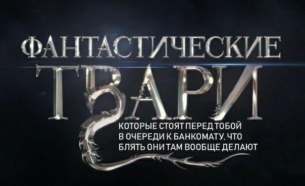 Фантастические Твари - Фантастические твари, Очередь, Банкомат, Фантастические твари и где они обитают