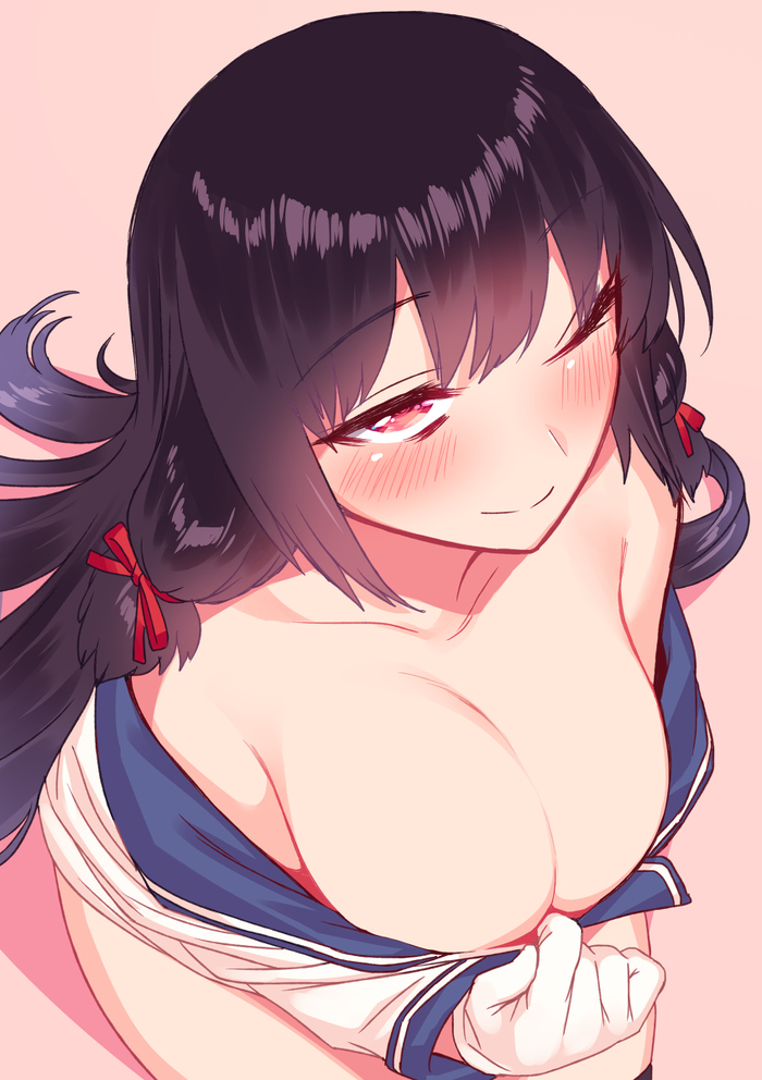 Isokaze - NSFW, Kantai collection, Isokaze, Etty, Anime art, Anime, Art