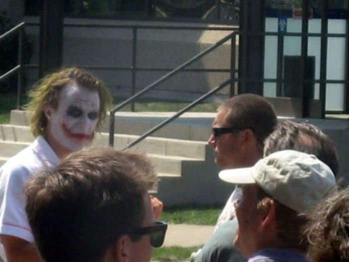 Photos from the filming of The Dark Knight 2008 - The photo, Movies, The Dark Knight, Christopher Nolan, Heath Ledger, Interesting, Longpost, Christian Bale