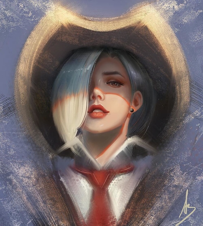 Overwatch art - Overwatch, Computer games, Art, Ashe, Blizzard