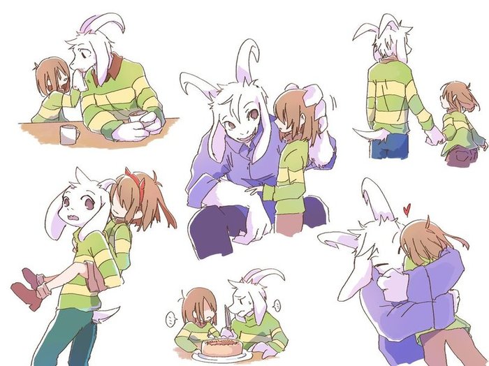 Brothers - Undertale, Asriel, Kris, Deltarune, Art