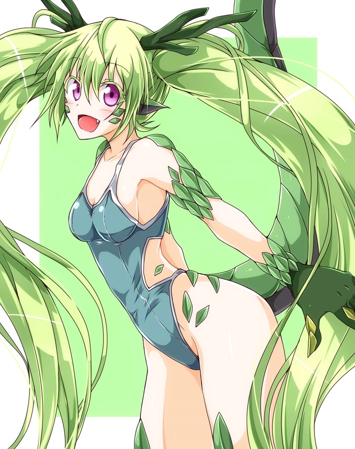 Dragon girls part 2 - NSFW, Anime art, Anime original, Monster girl, Dragon girl, Etty, Longpost