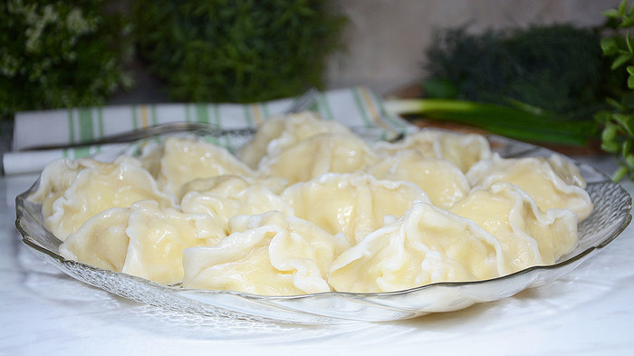 Lean dumplings with potatoes - My, Vareniki, , Recipe, , Potato, Lenten dishes, Video, Longpost