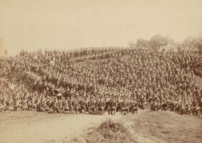 90th Infantry Onega Regiment in the camp near Yekaterinental near the city of Revel, 1893 - Historical photo, Story, Российская империя