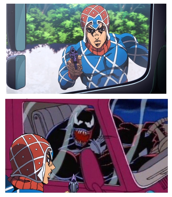 Opana, how do you like Elon Musk? - Jojos bizarre adventure, JoJo Reference, , Venom, Marvel