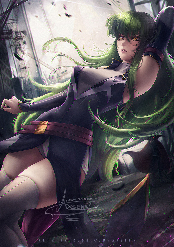 C.C. Art - Арт, Axsens, Аниме, Code Geass, C2