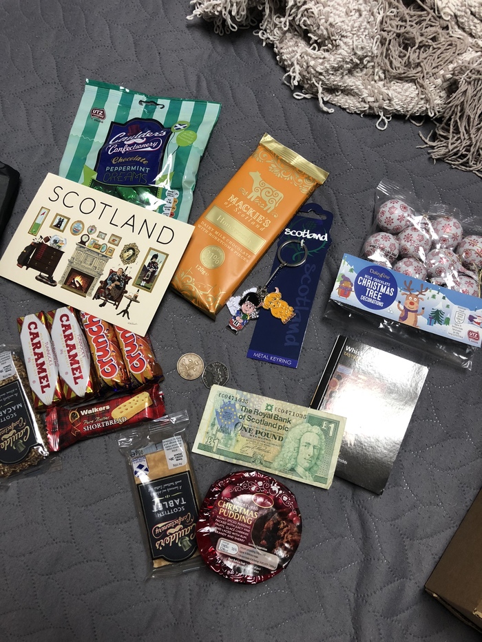 Gift from Scotland flew away - Secret Santa, Gift exchange, Yummy, Gift exchange report