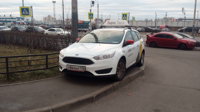 How to punish? - My, Неправильная парковка, Auto, Yandex Taxi, Saint Petersburg