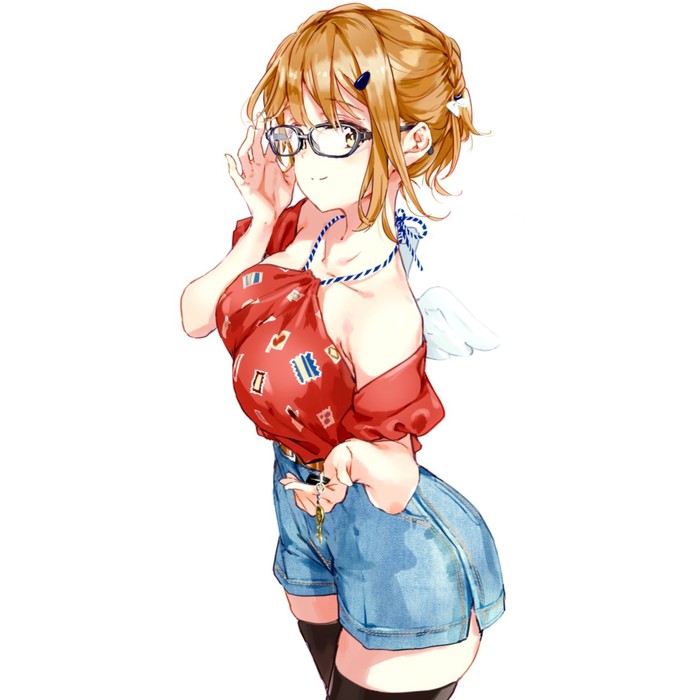 Anime Art #127 - Anime art, Masamune-Kun no Revenge, Koiwai yoshino, Anime, Breast, Glasses, Girls