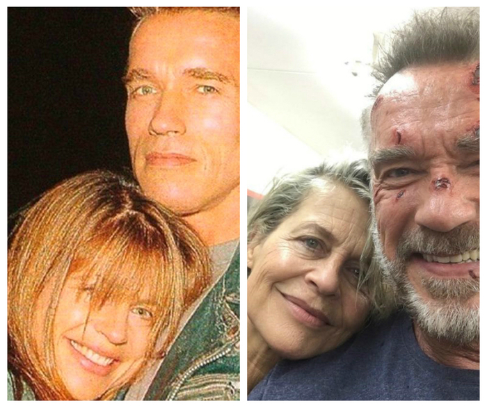 1 course / 4 course - The photo, Terminator, Arnold Schwarzenegger, Linda Hamilton, Time, A life