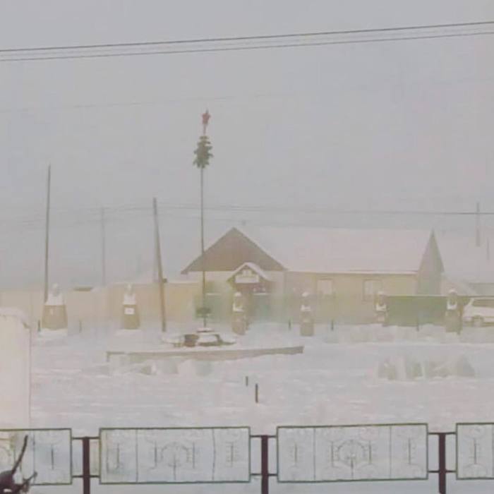 A Christmas tree was put up in the Yakut village - Yakutia, Amga, Christmas tree, New Year, The photo, And so it will do