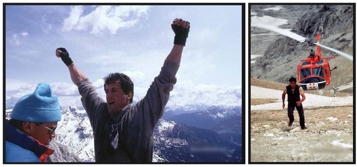 Cliffhanger 1993 (behind the scenes) - Movies, Behind the scenes, Боевики, 90th, VHS, Filming, The mountains, Longpost, Sylvester Stallone