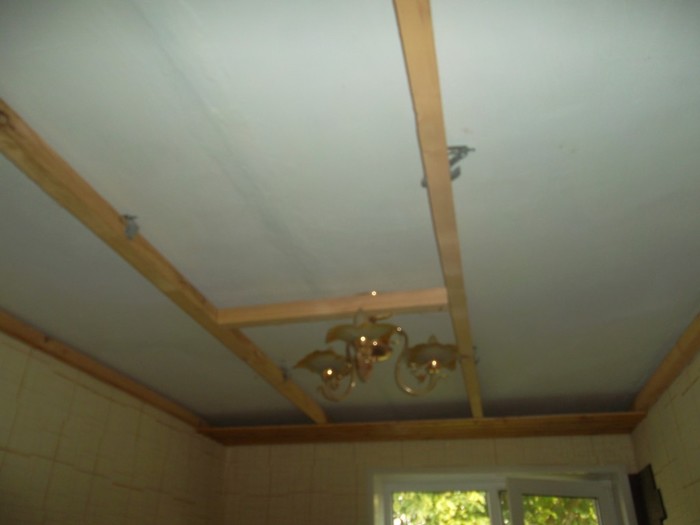 Ceiling from Blockhouse - Repair, My, Longpost, Ceiling