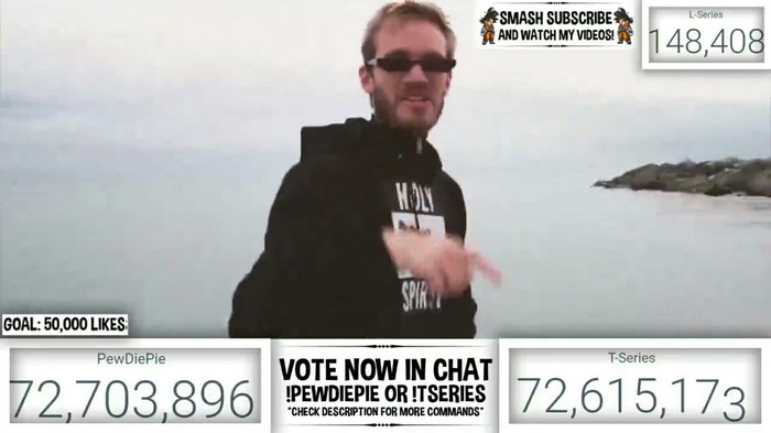 PewDiePie vs T-Series