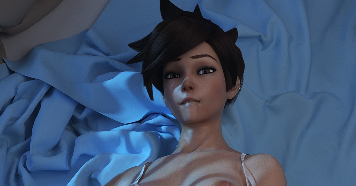 Crazy Night Tracer - NSFW, Games, Overwatch, Tracer, Sex, Longpost, 3D, , Girls