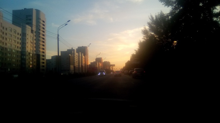 Before sunset - Barnaul, My, Sunset, The photo