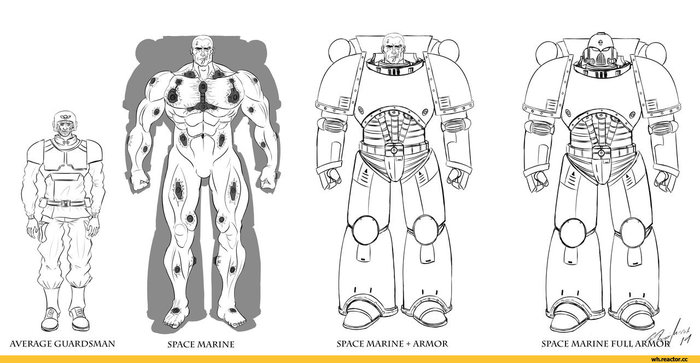 ТТХ Силовой брони Астартес - Моё, Wh Other, Warhammer 40k, Силовая броня