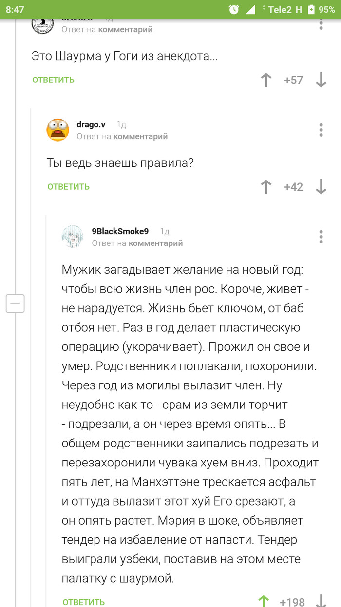 Как из анекдота сделать научную статью или классика комментов Пикабу - Комментарии на Пикабу, Юмор, Анекдот, Исследования, Длиннопост, Скриншот