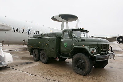 SIAULAI. NATO RADIOLOCATION PLANE. THE LITHUANIA AUTHORITIES WILL NEVER SHOW THIS AT THE PARADE - My, NATO, Airplane, the USSR, Parade, Lithuania