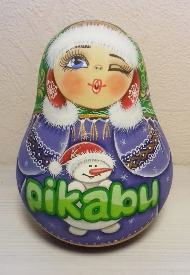 Matryoshka pickabushki! - Gift exchange, Matryoshka, With your own hands, Longpost