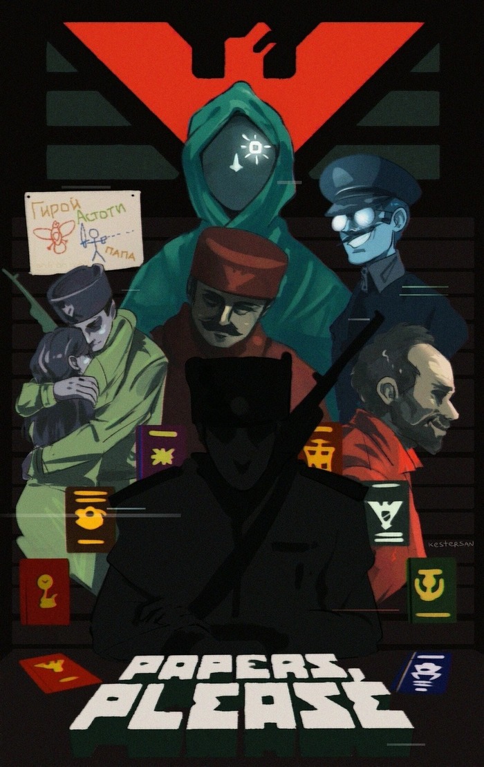 Slava Arstotzke - , Papers please, Art, Games