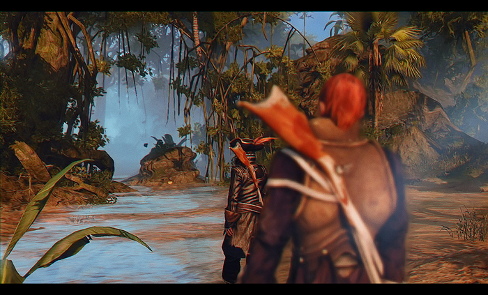 Adventure. Risen 2 Dark Waters - My, Screenshot, Elena Nikulina, Risen 2, Jungle, Games, Retouch, Tropics
