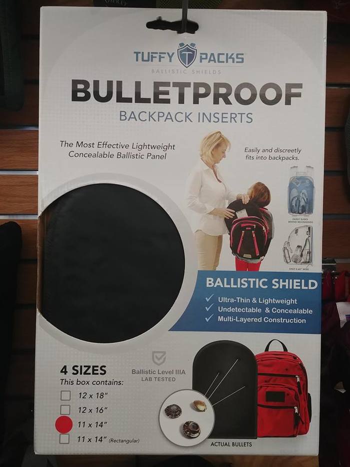 Bulletproof shield for a schoolboy - Backpack, School, School shooting