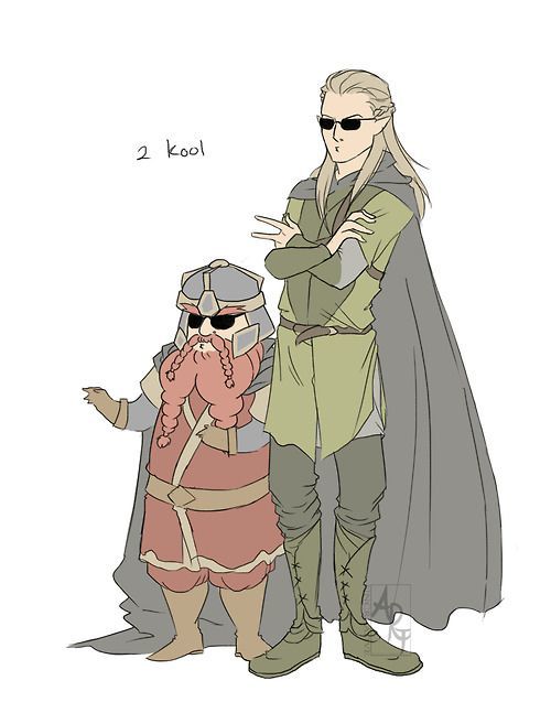 Legolas and Gimli - My, , , Ring, Heroes, Longpost