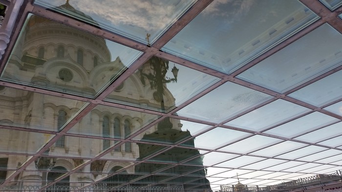 Отражение - Моё, Москва, Храм Христа спасителя, Отражение, Фотография