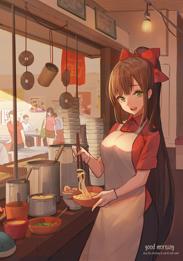 Eatery - Anime art, Anime, Anime original, Nekojira