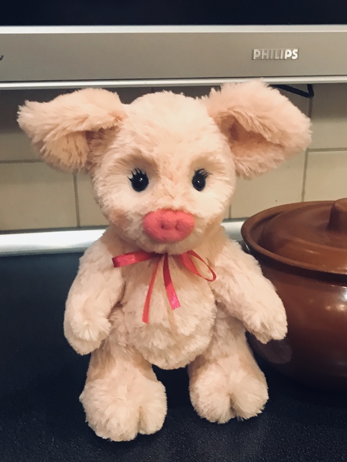 That's what pig Piglet turned out - My, Piglets, Pig, Soft toy, Toys, Author's toy, With your own hands, Longpost