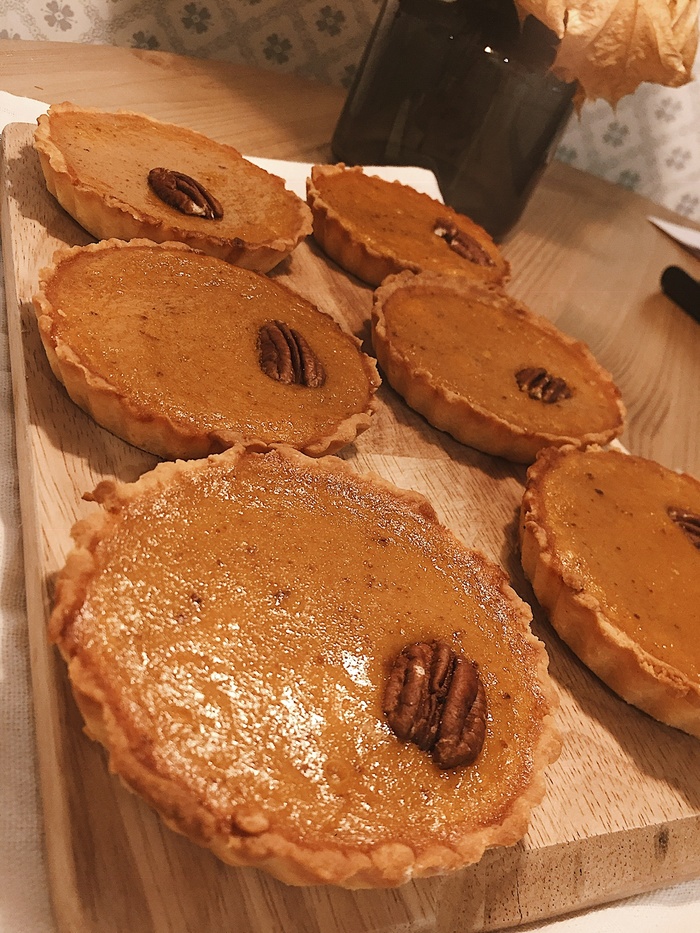 Pumpkin mini tarts - Pumpkin pie, Pumpkin, Longpost, Recipe, Tarte, Dessert
