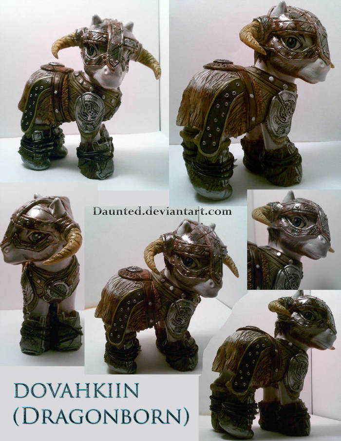 Ponyborn - My little pony, Ponification, Figurine, Dovahkin, Skyrim, , Figurines, Dovahkiin