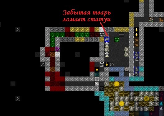 How I built pixel art in Dwarf Fortress. Part 7: Titan Invasion. - My, Computer games, Dwarf fortress, Leitstream, Mat, Longpost, Images