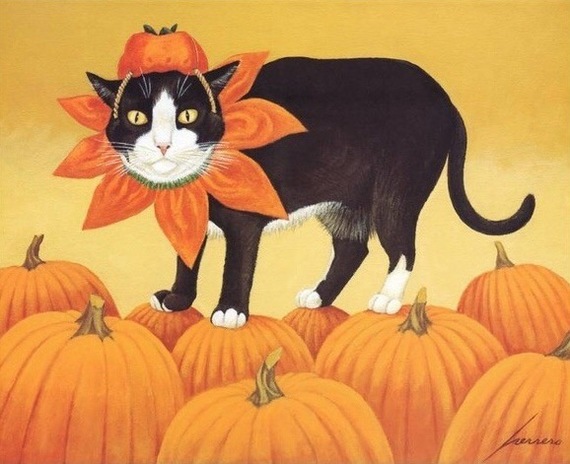 Good well-fed cats of the American artist Lowell Herrero (Lowell Herrero) - Art, cat, Fat cats, Longpost