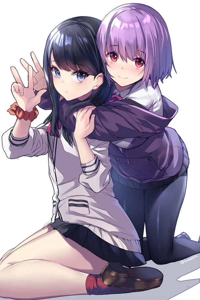 Akane Shinjou and Rikka Takarada - Anime art, Takarada Rikka, Shinjou Akane, SSSS Gridman