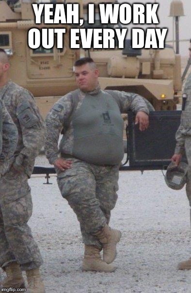 Bullfrog army... Jabba warriors... - Soldiers of failure, US Army, Longpost, Fat man, Fast food, Thick, Fullness