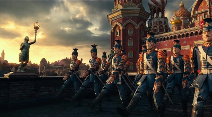 A scene from the film The Nutcracker and the Four Realms. A bad kingdom that went to war with other good kingdoms. - Movies, , Scene from the movie